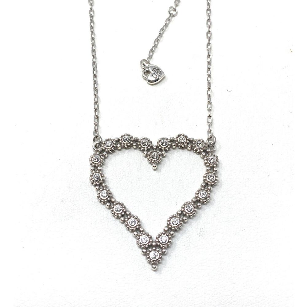 Brighton Twinkle Splendor Heart Necklace JM0951 NWT